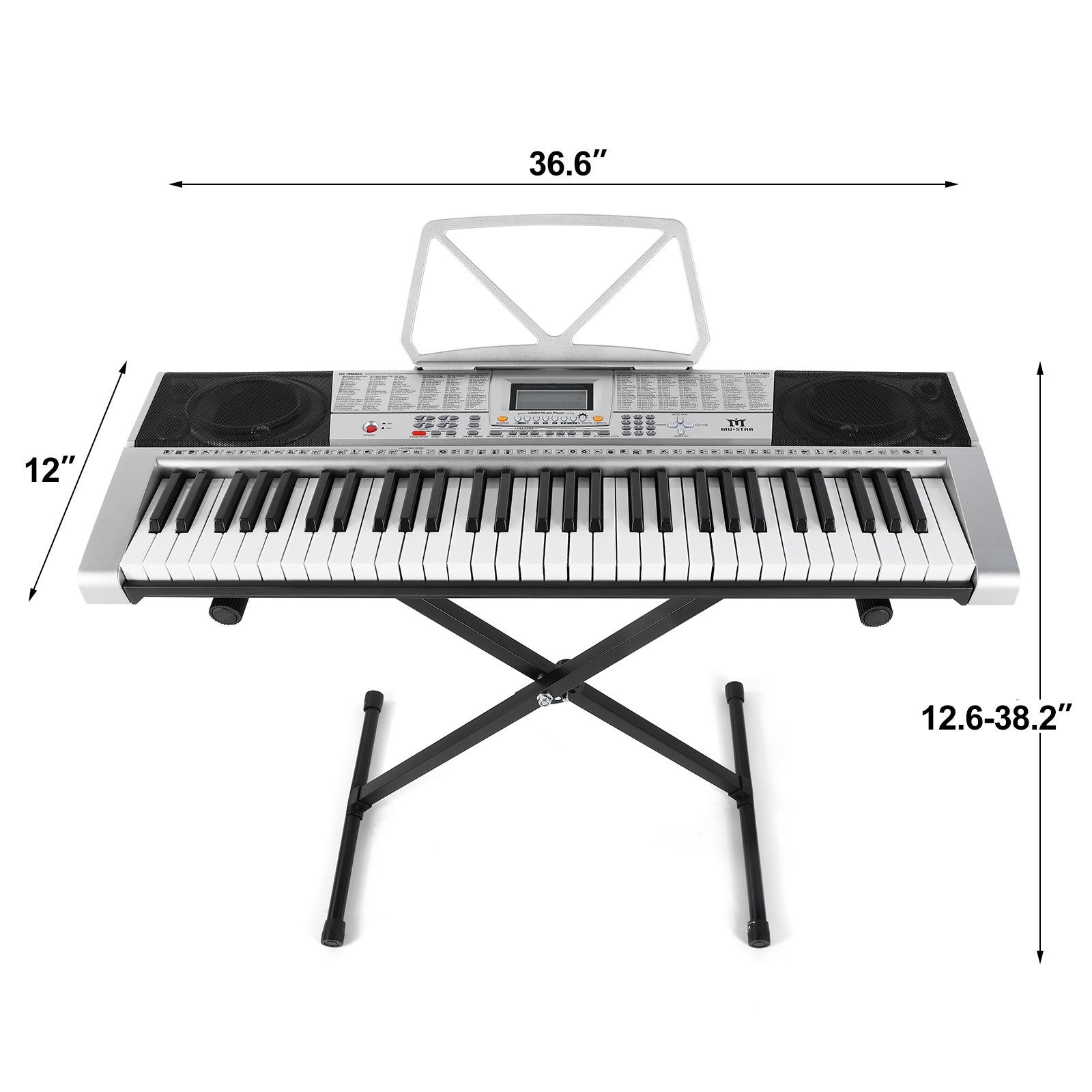 MUSTAR MEKS-400, 61 Key PianonäppäimistöMUSTAR MEKS-400, 61 Key Pianonäppäimistö  